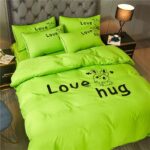 love hug green beddings
